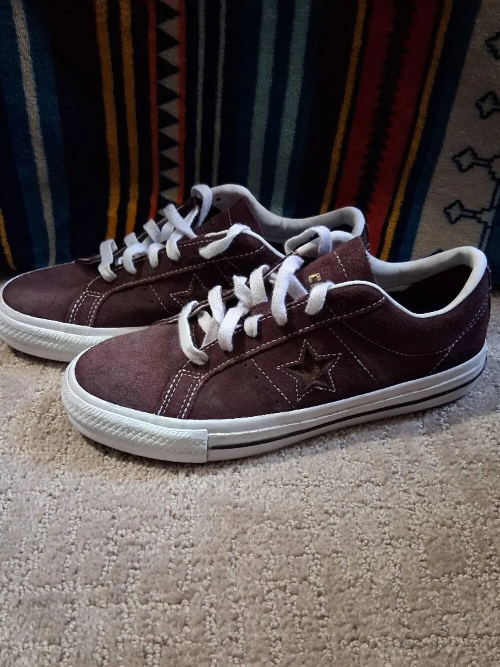 Converse UNIXES Cons One Star Pro Ox Low Top BROWN SUEDE